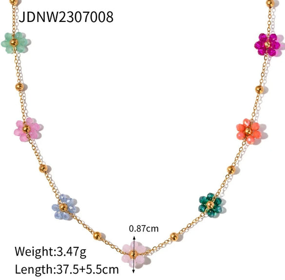 Women's Minimalist Stainless Steel And Titanium Steel Geometric Clavicle Necklace