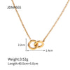 Women's Minimalist Stainless Steel And Titanium Steel Geometric Clavicle Necklace
