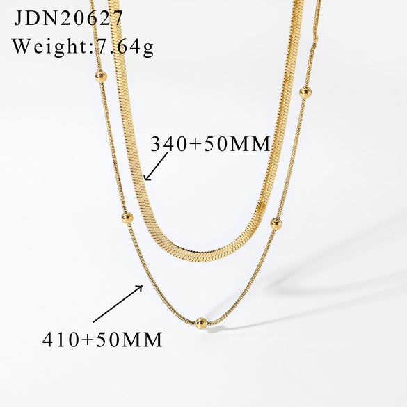 Women's Minimalist Stainless Steel And Titanium Steel Geometric Clavicle Necklace