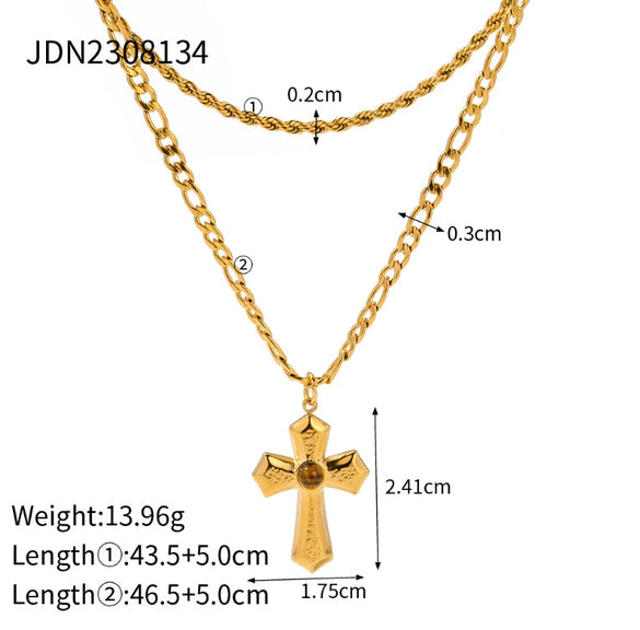 Women's Minimalist Stainless Steel And Titanium Steel Geometric Clavicle Necklace