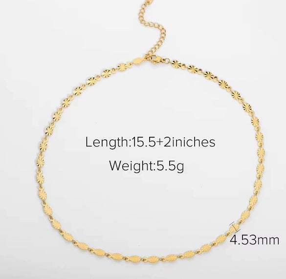 Women's Minimalist Stainless Steel And Titanium Steel Geometric Clavicle Necklace