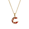 Women's Minimalist Stainless Steel And Titanium Steel Love Pendant Necklace With Snake Bone Chain And Heart Shape Dripping Oil Design