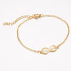 Women's Minimalist Stainless Steel Cut Out Letter Bracelet With Geometric Design And Electroplated Finish Wholesale