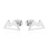 Women's Minimalist Stainless Steel Geometric Triangle Earring With Electroplating