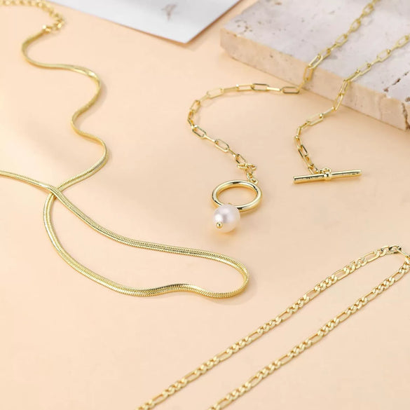 Women's Minimalist Stainless Steel Layered Cross Pendant Necklace Geometric Clavicle Chain With Electroplated Finish