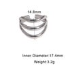 Women's Minimalist Stainless Steel Open Ring With Geometric Line Design And Gold Electroplated Finish