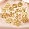 Women's Minimalist Stainless Steel Sunflower Flower Earrings Geometric Stamped Design Light Luxury Fashion Jewelry