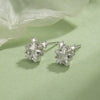 Women's Minimalist Star Earrings In S Silver With Zircon Inlay Fine Craftsmanship Elegant Versatile Pierced Ear Stud Earrings
