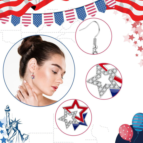 Women's Minimalist Star Shape Alloy Stud Earrings With Electroplated Finish High End Fashion Ear Studs