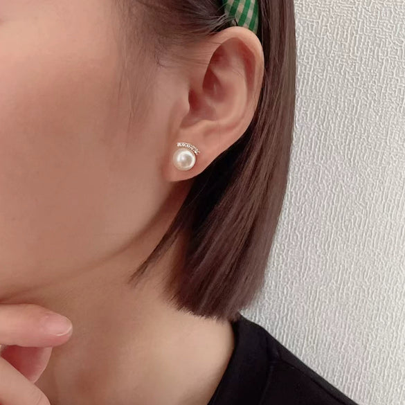 Women's Minimalist Sterling Silver Earrings With Natural And Breeding Freshwater Pearls In Oblate And Flat Round Shapes