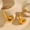 Women's Minimalist 316L Stainless Steel C Ring Earrings With Electroplating