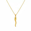 Women's Minimalist U Shaped Copper Pendant Necklace With Electroplated Elegant Fashion Jewelry In Old Money Style