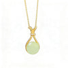 Women's Modern Minimalist Casual Style Pearl Glass Money Bag Pendant Titanium Steel Necklace With Zircon Inlay