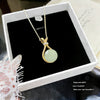 Women's Modern Minimalist Casual Style Pearl Glass Money Bag Pendant Titanium Steel Necklace With Zircon Inlay