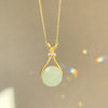 Women's Modern Minimalist Casual Style Pearl Glass Money Bag Pendant Titanium Steel Necklace With Zircon Inlay