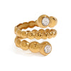 Women's Modern Minimalist Stainless Steel Geometric Jewelry With Diamond Electroplated