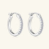 Women's Moissanite Earrings S925 Sterling Silver Geometric Electroplated