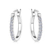 Women's Moissanite Earrings S925 Sterling Silver Geometric Electroplated