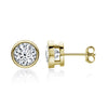 Women's Moissanite Earrings S925 Sterling Silver Geometric Style Electroplated