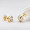 Women's Moissanite Earrings S925 Sterling Silver Geometric Style Electroplated