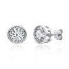 Women's Moissanite Earrings S925 Sterling Silver Geometric Style Electroplated