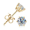 Women's Moissanite Earrings S925 Sterling Silver Geometric Style Electroplated