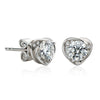 Women's Moissanite Earrings S925 Sterling Silver Plated Platinum Geometric Fresh Style