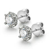 Women's Moissanite Earrings S925 Sterling Silver Plated Platinum Geometric Fresh Style