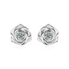 Women's Moissanite Flower Earrings S925 Sterling Silver Set With Diamonds Fashion Style