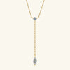 Women's Moissanite Pendant Necklace 925 Sterling Silver Geometric Style Electroplated Ochain