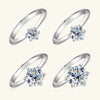Women's Moissanite Ring In Light Luxury Style S925 Sterling Silver Geometric Pattern Electroplated
