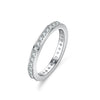Women's Moissanite Ring S925 Silver Geometric Full Circle The Crown Design Ring