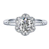 Women's Moissanite Ring S925 Sterling Silver Classic Six Claw Geometric Design