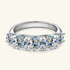 Women's Moissanite Ring 925 Silver Geometric Electroplated Light Luxury Jewelry