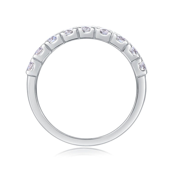Women's Moissanite S925 Sterling Silver Geometric Design Fashion Ring
