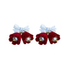 Women's Moissanite Snowflake Earrings With Pearl Tassels Alloy Diamond Design And Silver Ear Posts For Festive Christmas Fashion