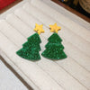 Women's Moissanite Snowflake Earrings With Pearl Tassels Alloy Diamond Design And Silver Ear Posts For Festive Christmas Fashion