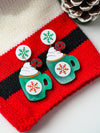 Women's Moissanite Snowflake Earrings With Pearl Tassels Alloy Diamond Design And Silver Ear Posts For Festive Christmas Fashion