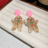 Women's Moissanite Snowflake Earrings With Pearl Tassels Alloy Diamond Design And Silver Ear Posts For Festive Christmas Fashion