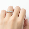 Women's Moissanite 925 Sterling Silver Geometric Seven Star Row Ring Jewelry Set With Diamonds