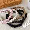 Women's Mori Satin Pleated Geometric Handmade Cloth Headband