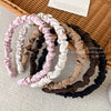Women's Mori Satin Pleated Geometric Handmade Cloth Headband