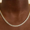 Women's Multi Layer Geometric Zircon Necklace Copper Clavicle Chain With Electroplated Simple Light Luxury Jewelry