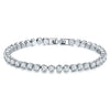 Women's Multicolor Round Diamond Zircon Bracelet Geometric Simple Style Electroplating Jewelry