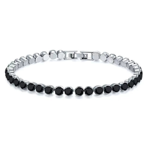 Women's Multicolor Round Diamond Zircon Bracelet Geometric Simple Style Electroplating Jewelry