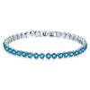 Women's Multicolor Round Diamond Zircon Bracelet Geometric Simple Style Electroplating Jewelry