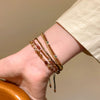 Women's Multilayer Natural Agate Geometric Handmade Retro Light Luxury Niche Highend Bracelet Jewelry