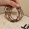 Women's Multilayer Natural Agate Geometric Handmade Retro Light Luxury Niche Highend Bracelet Jewelry