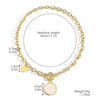 Women's Multilayer Ochain Golden Zinc Alloy Necklace With Geometric Design And Electroplating Treatment