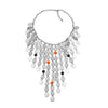 Women's Multilayered Braided Long Casual Clavicle Necklace Zinc Alloy Geometric Electroplating
